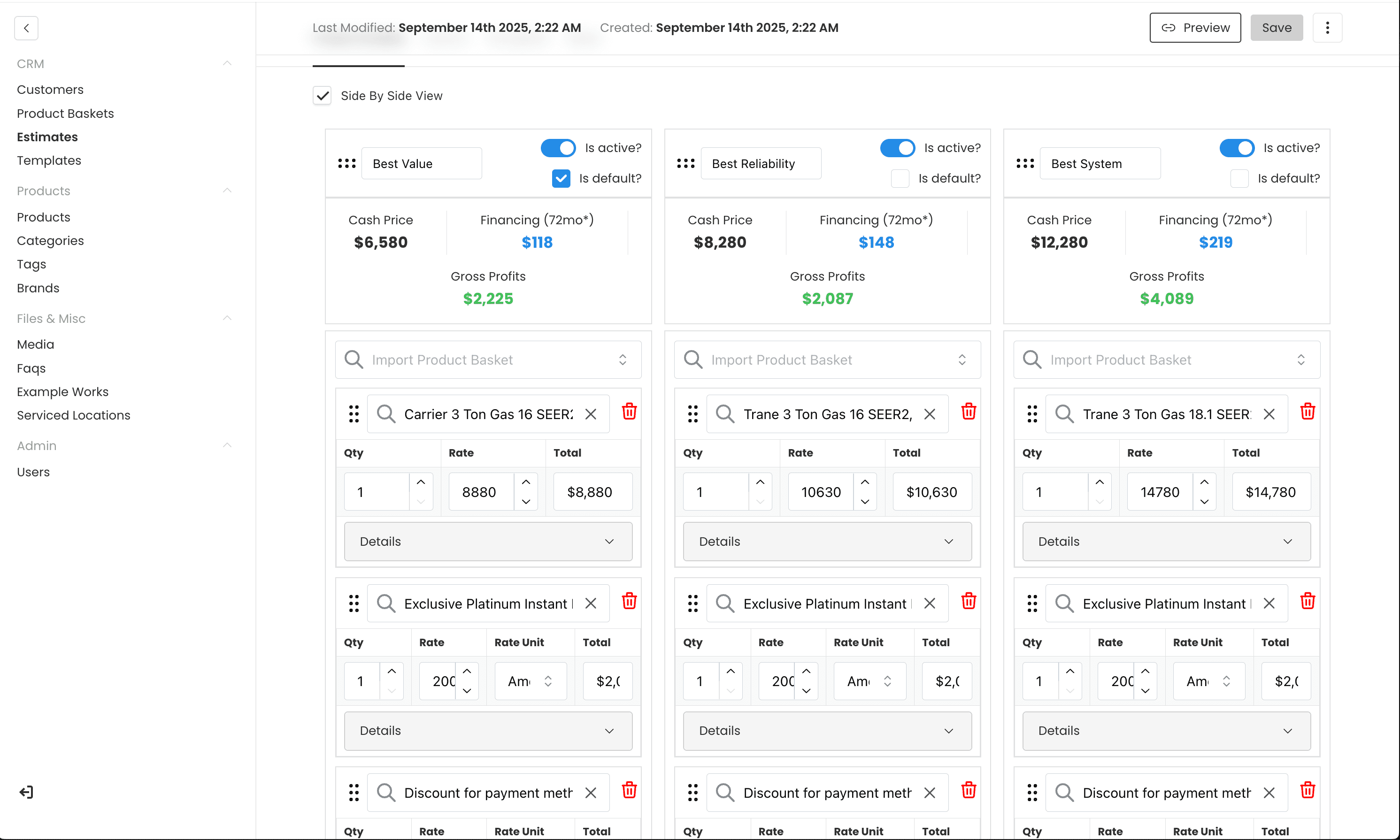 Team Enoch Estimate Portal